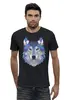 Заказать мужскую футболку в Москве. Футболка базовая Wolf (Волк) от Polilog - готовые дизайны и нанесение принтов.
