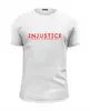 Заказать мужскую футболку в Москве. Футболка базовая Injustice от THE_NISE  - готовые дизайны и нанесение принтов.