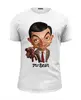 Заказать мужскую футболку в Москве. Футболка базовая Mr.Bean от Leichenwagen - готовые дизайны и нанесение принтов.