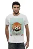 Заказать мужскую футболку в Москве. Футболка базовая Деловая панда от anna_bell - готовые дизайны и нанесение принтов.
