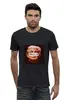 Заказать мужскую футболку в Москве. Футболка базовая Президент Дональд Трамп от vasudatta - готовые дизайны и нанесение принтов.