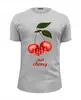 Заказать мужскую футболку в Москве. Футболка базовая  Skull Cherry от Leichenwagen - готовые дизайны и нанесение принтов.