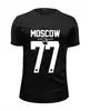 Заказать мужскую футболку в Москве. Футболка базовая MOSCOW 77 от Design Ministry - готовые дизайны и нанесение принтов.