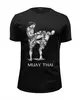 Заказать мужскую футболку в Москве. Футболка базовая Muay Thai от Евгений  - готовые дизайны и нанесение принтов.