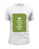 Заказать мужскую футболку в Москве. Футболка базовая Keep calm and drink tea от zen4@bk.ru - готовые дизайны и нанесение принтов.