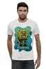 Заказать мужскую футболку в Москве. Футболка базовая Grungebob от alferxv - готовые дизайны и нанесение принтов.