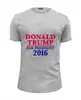 Заказать мужскую футболку в Москве. Футболка базовая Donald Trump 2016 от skynatural - готовые дизайны и нанесение принтов.
