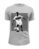 Заказать мужскую футболку в Москве. Футболка базовая  Футбол от T-shirt print  - готовые дизайны и нанесение принтов.