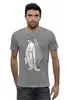 Заказать мужскую футболку в Москве. Футболка базовая Пингвин Оригами от coolmag - готовые дизайны и нанесение принтов.