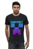 Заказать мужскую футболку в Москве. Футболка базовая MINECRAFT CREEPER от weeert - готовые дизайны и нанесение принтов.