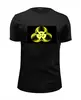 Заказать мужскую футболку в Москве. Футболка базовая            футболка "радиация" от Андрей - готовые дизайны и нанесение принтов.