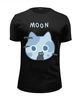 Заказать мужскую футболку в Москве. Футболка базовая "Луна" от aaa.kus28@gmail.com - готовые дизайны и нанесение принтов.