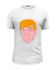 Заказать мужскую футболку в Москве. Футболка базовая Дональд Трамп  от mystylez - готовые дизайны и нанесение принтов.