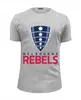 Заказать мужскую футболку в Москве. Футболка базовая Мельбурн Ребелс от rugby - готовые дизайны и нанесение принтов.
