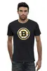 Заказать мужскую футболку в Москве. Футболка базовая Boston Bruins / NHL USA от KinoArt - готовые дизайны и нанесение принтов.