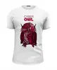 Заказать мужскую футболку в Москве. Футболка базовая Cyber Owl от Leichenwagen - готовые дизайны и нанесение принтов.