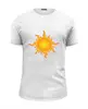Заказать мужскую футболку в Москве. Футболка базовая Солнце от trend - готовые дизайны и нанесение принтов.