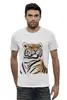 Заказать мужскую футболку в Москве. Футболка базовая Взгляд тигра от tigerda  - готовые дизайны и нанесение принтов.