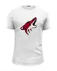 Заказать мужскую футболку в Москве. Футболка базовая Arizona Coyotes от dobryidesign - готовые дизайны и нанесение принтов.