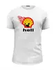 Заказать мужскую футболку в Москве. Футболка базовая Shell/Hell от Leichenwagen - готовые дизайны и нанесение принтов.