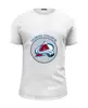 Заказать мужскую футболку в Москве. Футболка базовая Colorado Avalanche от kspsshop - готовые дизайны и нанесение принтов.