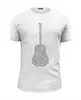 Заказать мужскую футболку в Москве. Футболка базовая Гитара Музыка Ноты от MariYang  - готовые дизайны и нанесение принтов.