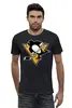 Заказать мужскую футболку в Москве. Футболка базовая Pittsburgh Penguins от Nos  - готовые дизайны и нанесение принтов.
