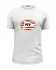 Заказать мужскую футболку в Москве. Футболка базовая PSV FC от THE_NISE  - готовые дизайны и нанесение принтов.