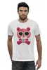 Заказать мужскую футболку в Москве. Футболка базовая Розовый Мишка (Bear) от trugift - готовые дизайны и нанесение принтов.