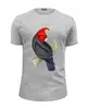 Заказать мужскую футболку в Москве. Футболка базовая Попугайчик от Pinky-Winky - готовые дизайны и нанесение принтов.