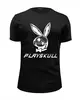 Заказать мужскую футболку в Москве. Футболка базовая Playskull - Playboy от Leichenwagen - готовые дизайны и нанесение принтов.