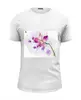 Заказать мужскую футболку в Москве. Футболка базовая Розовая орхидея от vnovi - готовые дизайны и нанесение принтов.