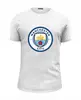 Заказать мужскую футболку в Москве. Футболка базовая Manchester City от THE_NISE  - готовые дизайны и нанесение принтов.