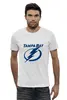 Заказать мужскую футболку в Москве. Футболка базовая Tampa Bay Lightning от kspsshop - готовые дизайны и нанесение принтов.