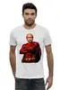 Заказать мужскую футболку в Москве. Футболка базовая Путин Суперчеловек от emilkmoscow - готовые дизайны и нанесение принтов.