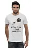 Заказать мужскую футболку в Москве. Футболка базовая Follow your dream от james.r - готовые дизайны и нанесение принтов.