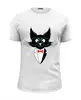 Заказать мужскую футболку в Москве. Футболка базовая кот стиляга от PiCaSSo Star - готовые дизайны и нанесение принтов.