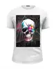 Заказать мужскую футболку в Москве. Футболка базовая Skull - 18 от Vladec11 - готовые дизайны и нанесение принтов.