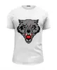 Заказать мужскую футболку в Москве. Футболка базовая Злой зверь от Умару - готовые дизайны и нанесение принтов.