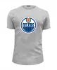 Заказать мужскую футболку в Москве. Футболка базовая Edmonton Oilers / NHL Canada от KinoArt - готовые дизайны и нанесение принтов.