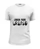 Заказать мужскую футболку в Москве. Футболка базовая Linkin park от Fedor - готовые дизайны и нанесение принтов.
