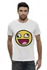 Заказать мужскую футболку в Москве. Футболка базовая Awesome smile от YellowCloverShop - готовые дизайны и нанесение принтов.