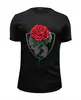 Заказать мужскую футболку в Москве. Футболка базовая Skull&Rose от balden - готовые дизайны и нанесение принтов.