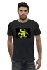 Заказать мужскую футболку в Москве. Футболка базовая            футболка "радиация" от Андрей - готовые дизайны и нанесение принтов.