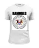 Заказать мужскую футболку в Москве. Футболка базовая Ramones  от cherdantcev - готовые дизайны и нанесение принтов.