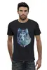 Заказать мужскую футболку в Москве. Футболка базовая Beautiful wolf от YellowCloverShop - готовые дизайны и нанесение принтов.