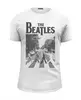 Заказать мужскую футболку в Москве. Футболка базовая The Beatles. Abbey Road от geekbox - готовые дизайны и нанесение принтов.