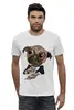 Заказать мужскую футболку в Москве. Футболка базовая собака-картёжник от lilit43 - готовые дизайны и нанесение принтов.