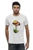 Заказать мужскую футболку в Москве. Футболка базовая Белый гриб от rykytyky@gmail.com - готовые дизайны и нанесение принтов.