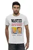 Заказать мужскую футболку в Москве. Футболка базовая ⚠ Wanted ⚠ от balden - готовые дизайны и нанесение принтов.